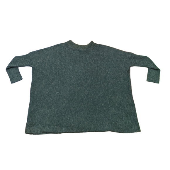 H&M Alpaca Wool Blend Green Blue Relaxed Batwing Sleeve Sweater Size XS/S/M - Picture 5 of 9
